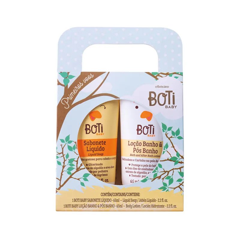 Boti Baby Post-Bath Moisturizing Lotion and a Hair and Body Liquid Soap