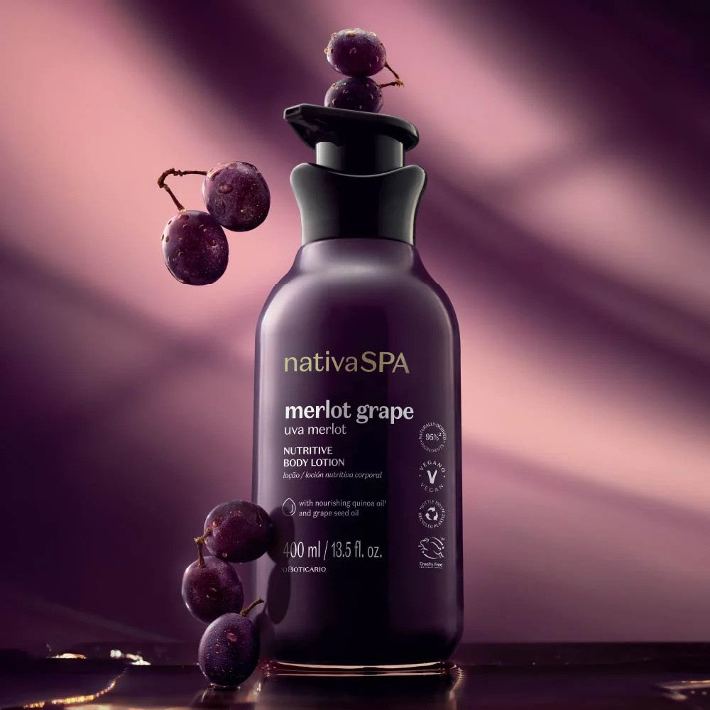 Nativa Spa Grape Merlot Moisturizing Body Lotion 400ml