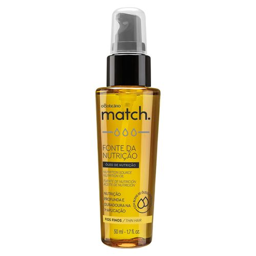 Match nutrition source oil for thin hair - 50ml