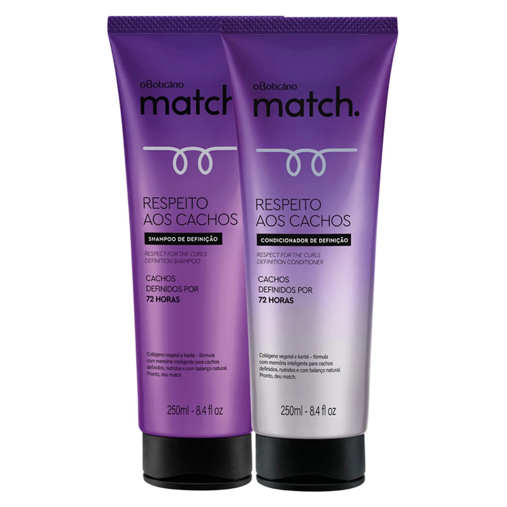 Match Sets Respect for the Curls: Shampoo 250ml + Conditioner 250ml