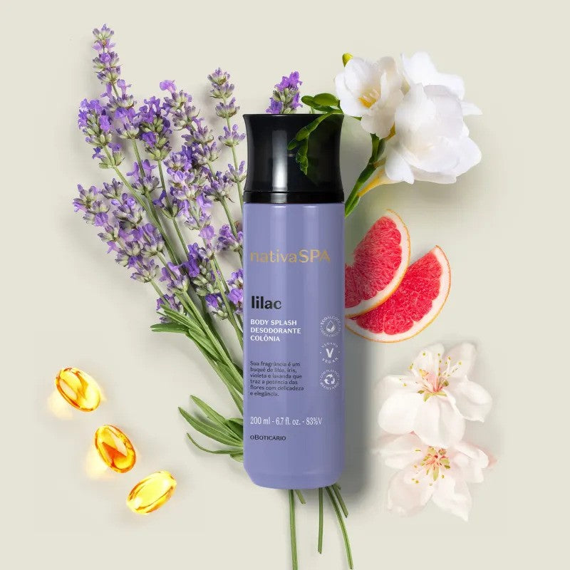 Nativa Spa Lilac Body Splash Cologne 200ml