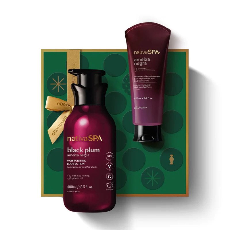Christmas Set Nativa Spa 1 Black Plum Body Lotion + 1 Black Plum Shower Gel