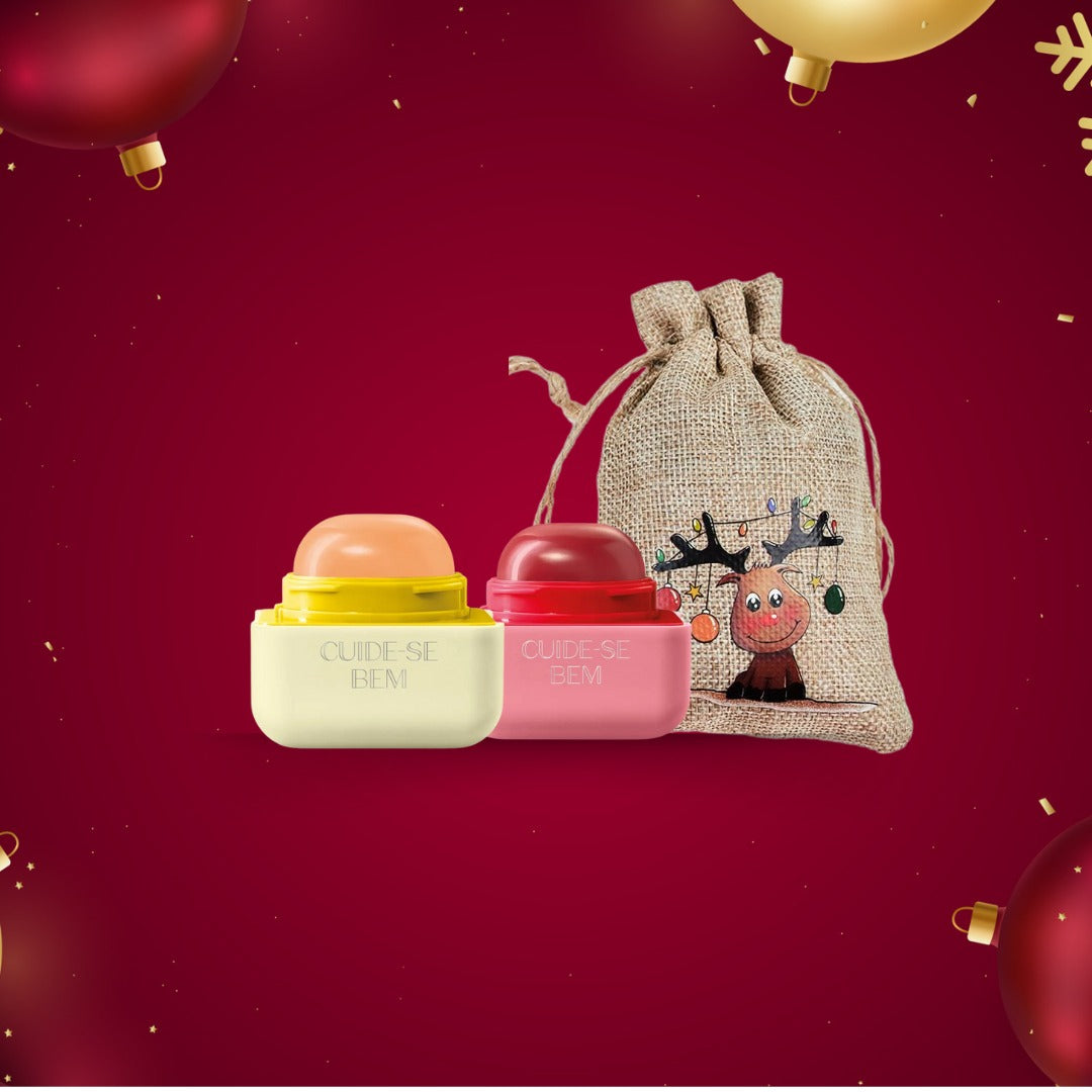 Gift Sets Cuide-se Bem Lip Balm Raspberry + Lip Balm Banana