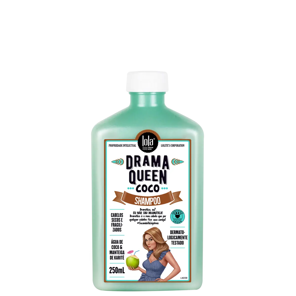 Lola Cosmetics Drama Queen Coconut Shampoo - 250ml