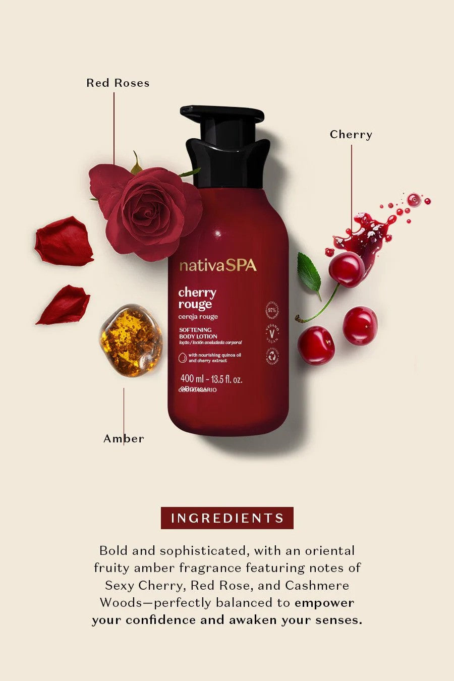 Cherry Rouge Nativa Spa Cherry Rouge Body Lotion 400ml – MH Beauty