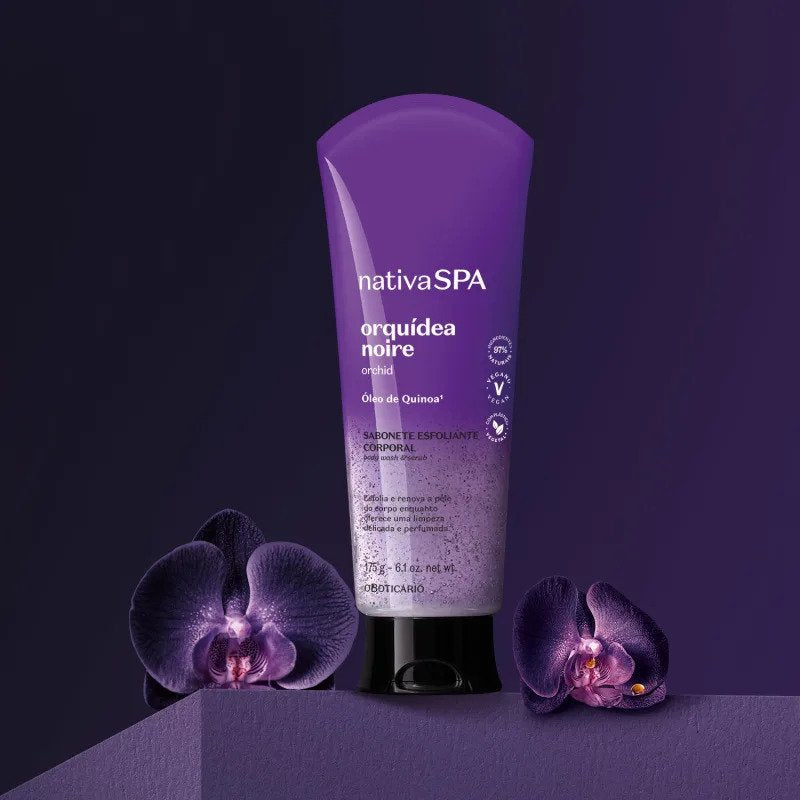 Nativa Spa Orchid Noire  Exfoliating Shower Gel 200ml