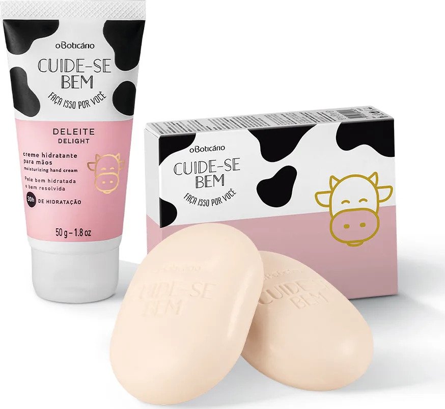 Set Cuide-se Bem 1 Hand Cream + 1 Box of Soap Bars - Set of 2 of 80g
