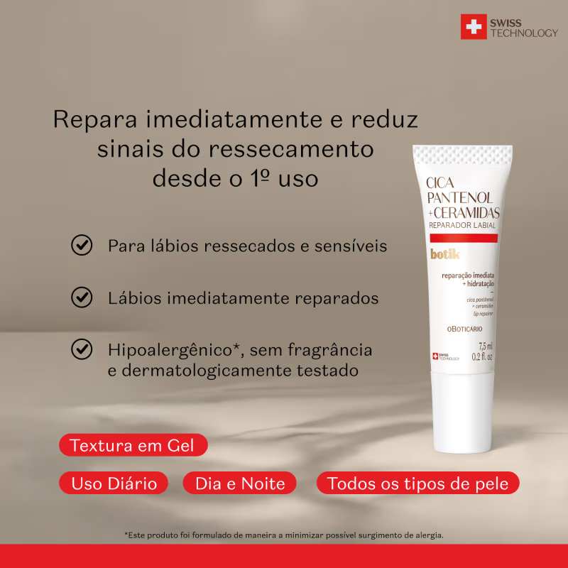 Botik Cica Lip Repair Balm with Panthenol and Ceramides 7.5ml