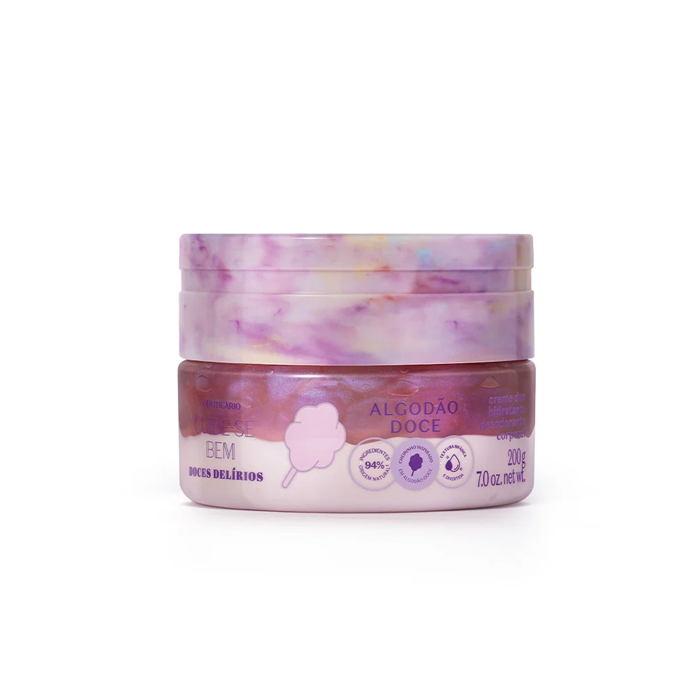 Cuide-se Bem Cotton Candy Duo Moisturizing Body Cream 200g