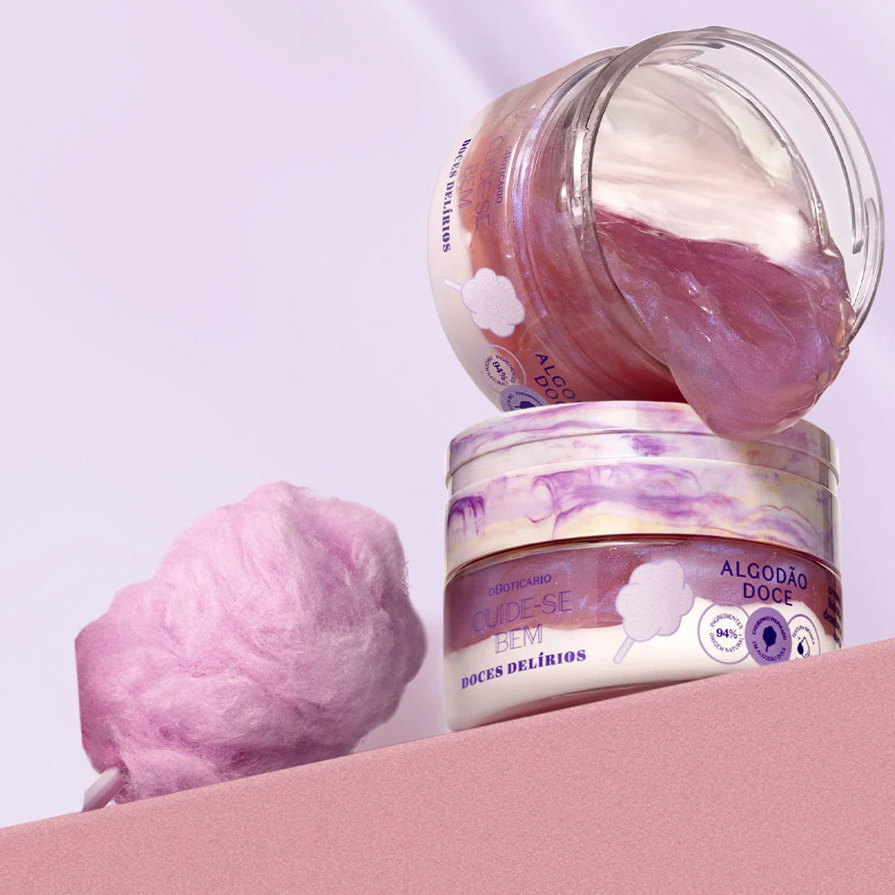 Cuide-se Bem Cotton Candy Duo Moisturizing Body Cream 200g